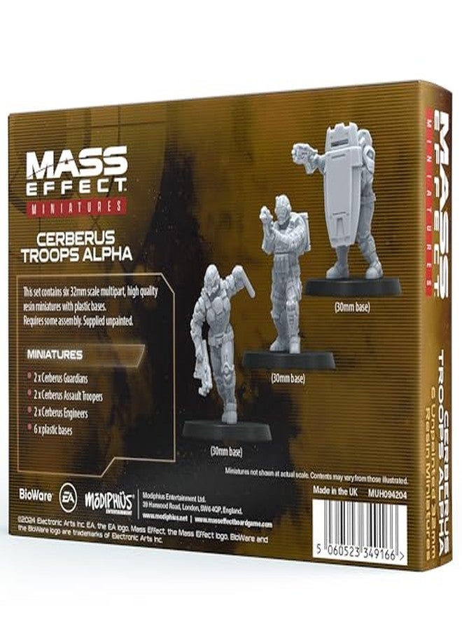 موديفيوس مجموعة مجسمات سيربيروس فورسز ألفا الراتنجية لهواة الجمع من لعبة ماس إفكت - ارتقِ بلعبتك مع مجسمات الطاولة! للأعمار من 14 عامًا فما فوق، من 1 إلى 4 لاعبين، مدة اللعب من 45 إلى 90 دقيقة، من إنتاج شركة موديفيوس إنترتينمنت. - Image 3